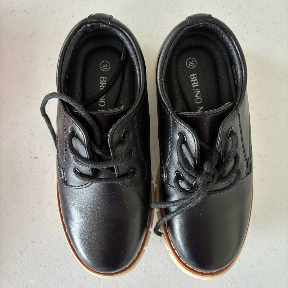 Bruno Marc Kids Black Dress Shoes